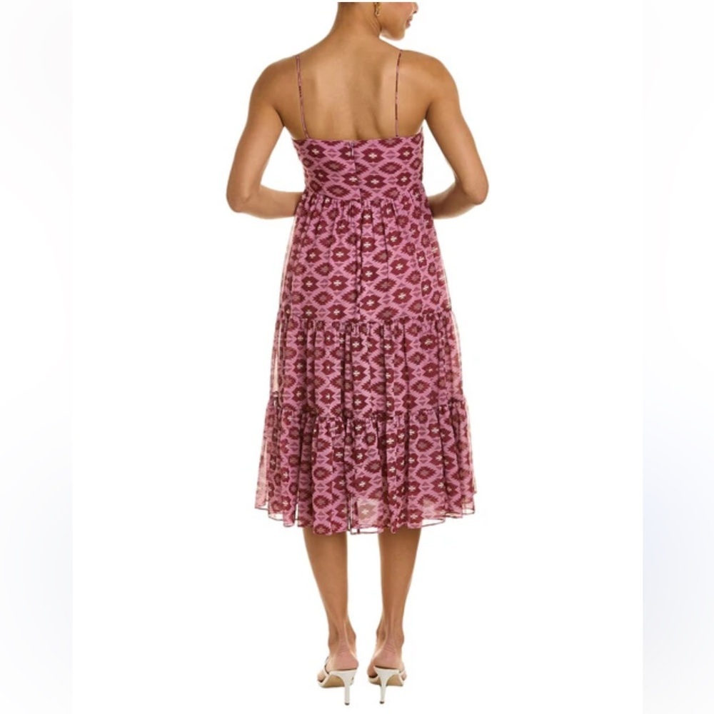 SACHIN & BABI Pink Patterned Midi Dress size 4 - Picture 3 of 16